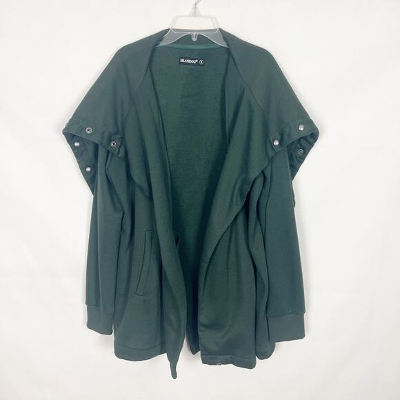 BLANKNYC Women's Green Wrap Cardigan Size M - Picture 1 of 12